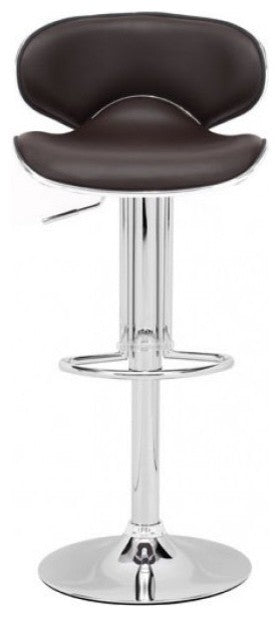 Fly Adjustable Bar Chair by Zuo, Brown