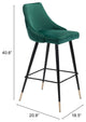Piccolo Bar Chair Green