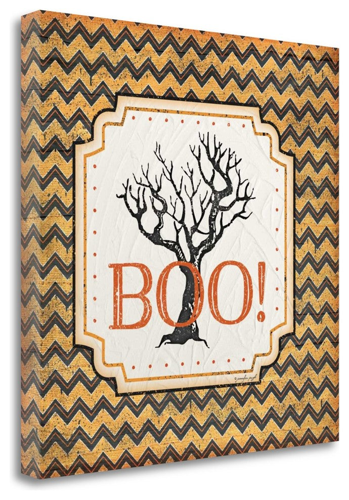 "Halloween - Boo" By Jennifer Pugh, Giclee Print on Gallery Wrap Canvas