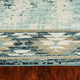 3' X 5' Slate Blue Southwestern Area Rug
