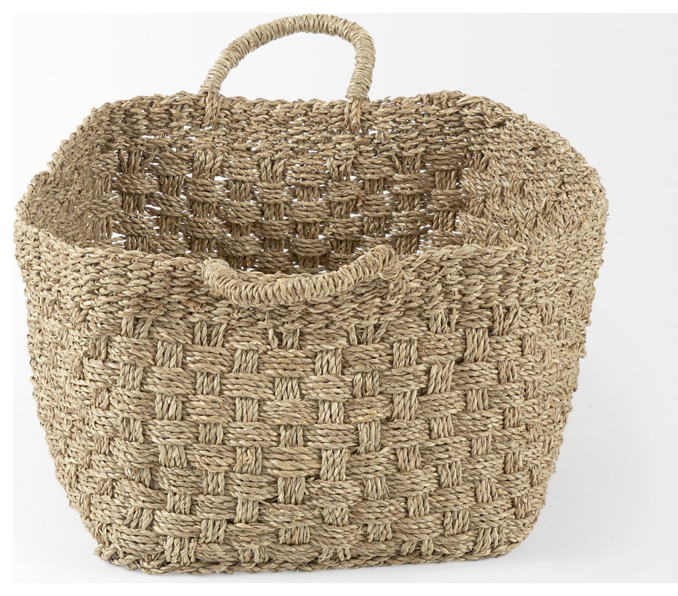 Set of Three Weaved Wicker Storage Baskets