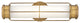 Hinkley Saylor Medium Led Sconce, Heritage Brass