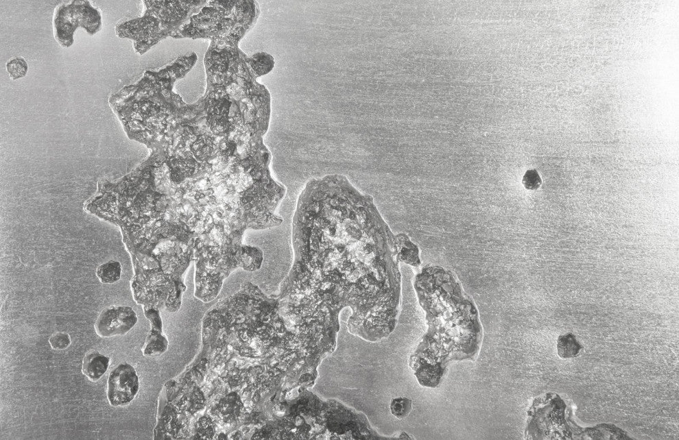 Splotch Wall Art, Silver, Rectangle A