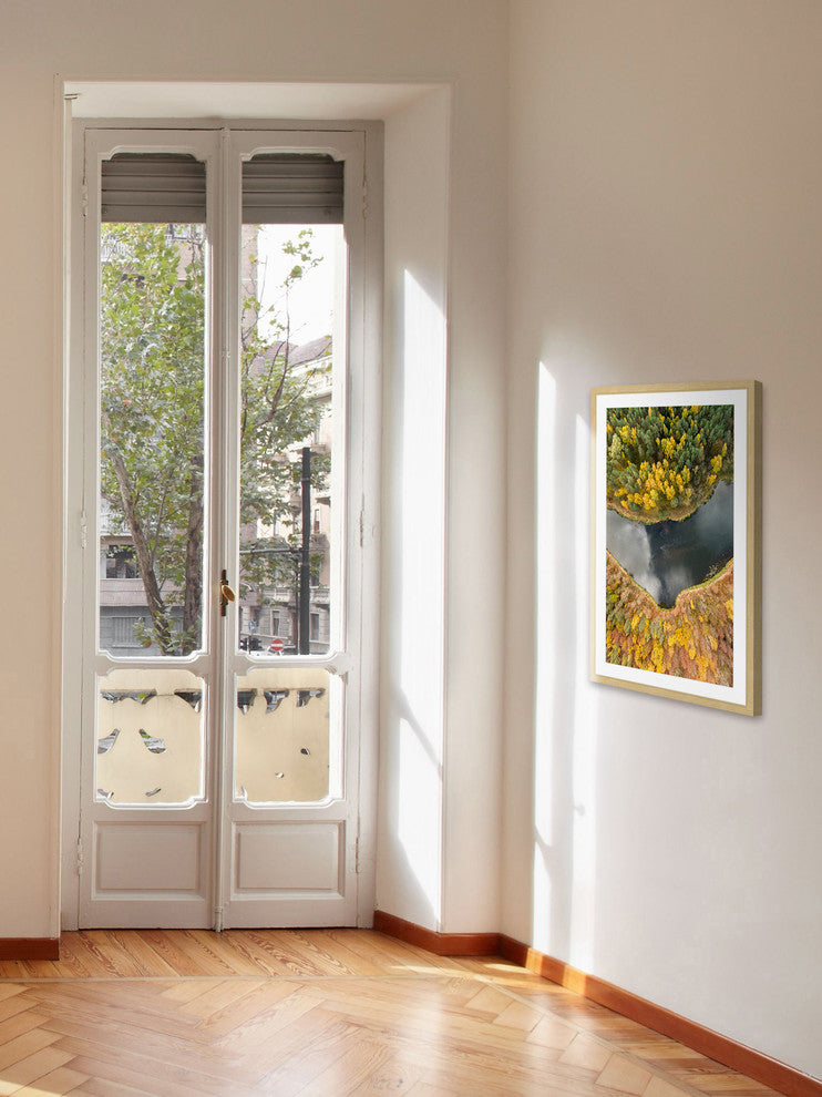 "Calm River" Framed Print by Karolis Janulis
