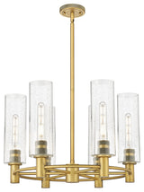 Innovations Crown Point 6 24" Chandelier Brushed Brass