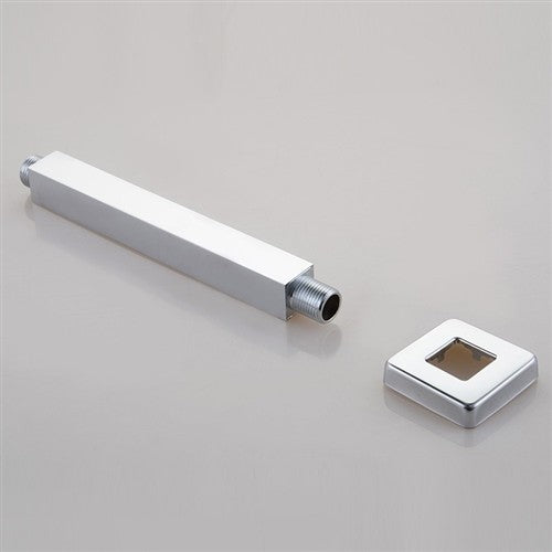 Solid Brass Chrome Overhead Shower Bar Square Ceiling Mounted Shower Arm