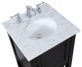 Matilda 19" Single Bathroom Vanity Set, Black