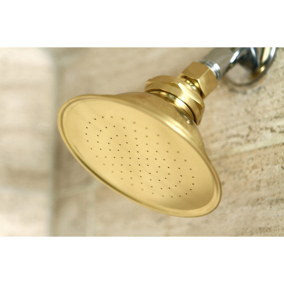 Kingston Brass Brass Shower Head, Polished Brass