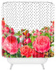Deny Designs Allyson Johnson Bold Floral And Dots Shower Curtain