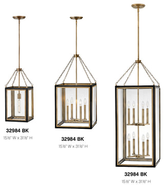 Hinkley Shaw Medium Pendant, Black
