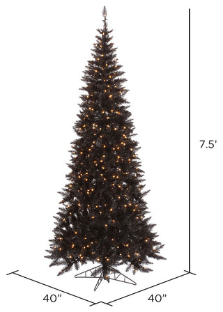 7.5'X40" Black Slim Dl Led 400Wmwt 1238T