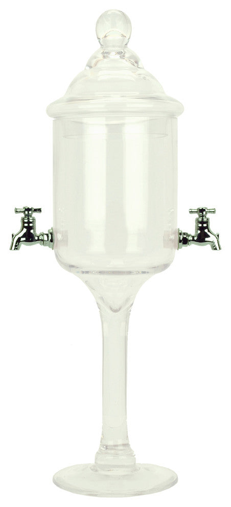 Glass Absinthe Fountain, 2 Spout, 2 Spouts