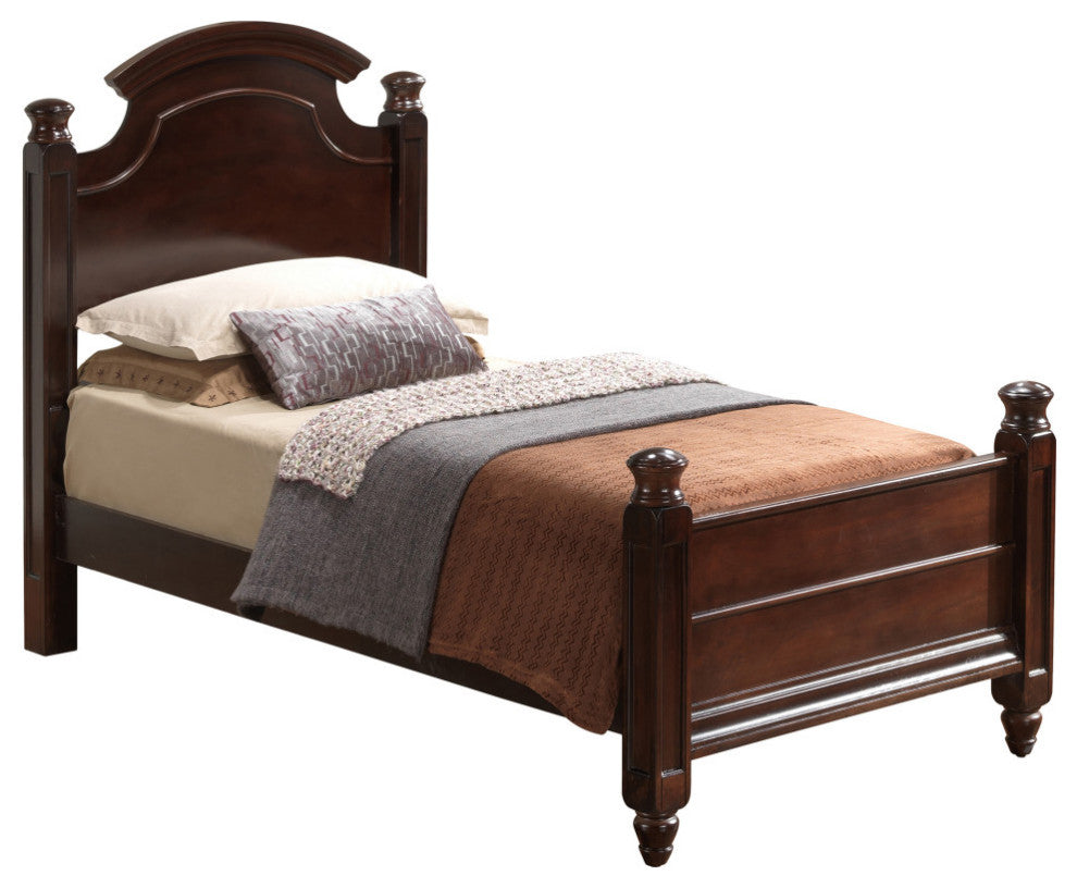 Summit Twin Panel Beds, Cappuccino