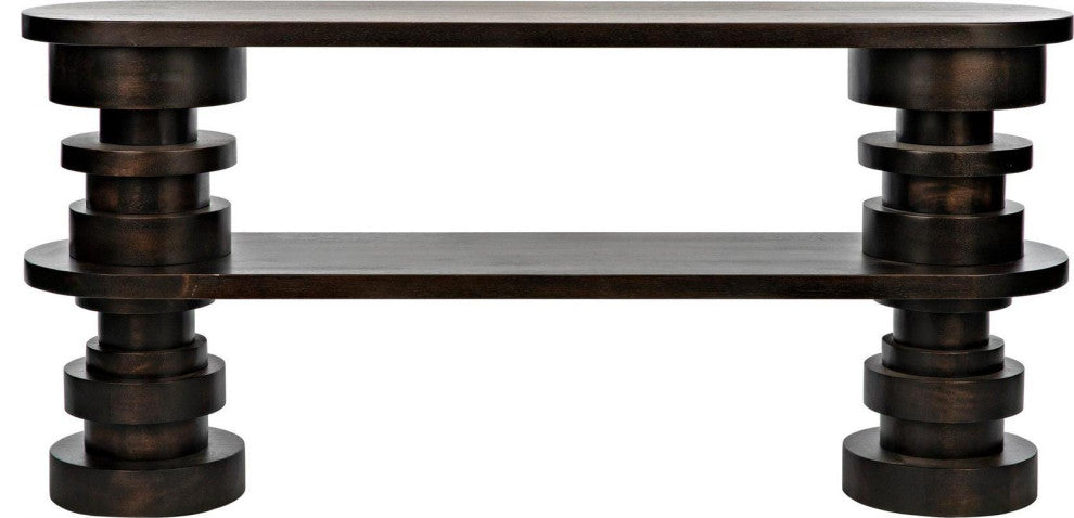 Fuller Ebony Walnut Veneer Console