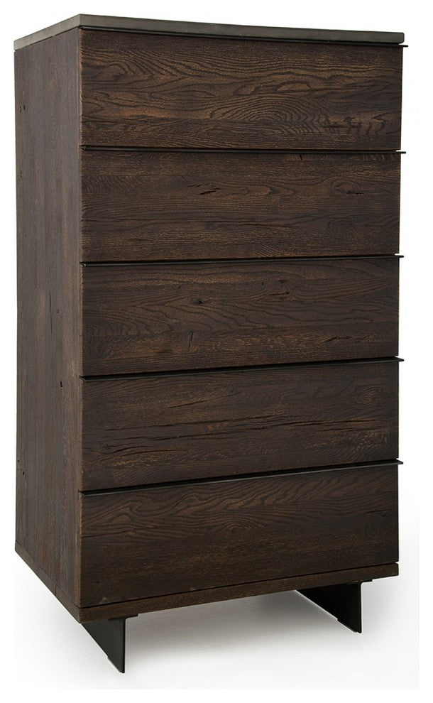 Modrest Selma Modern Dark Aged Oak Chest