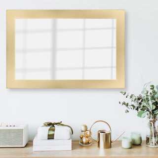 Pendleton Framed Wall Mirror, Champagne Gold, 20"x36"