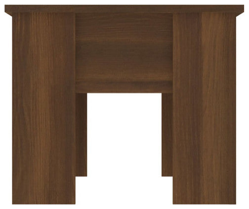 vidaXL Coffee Table Brown Oak Engineered Wood Medium Adjustable Armrests