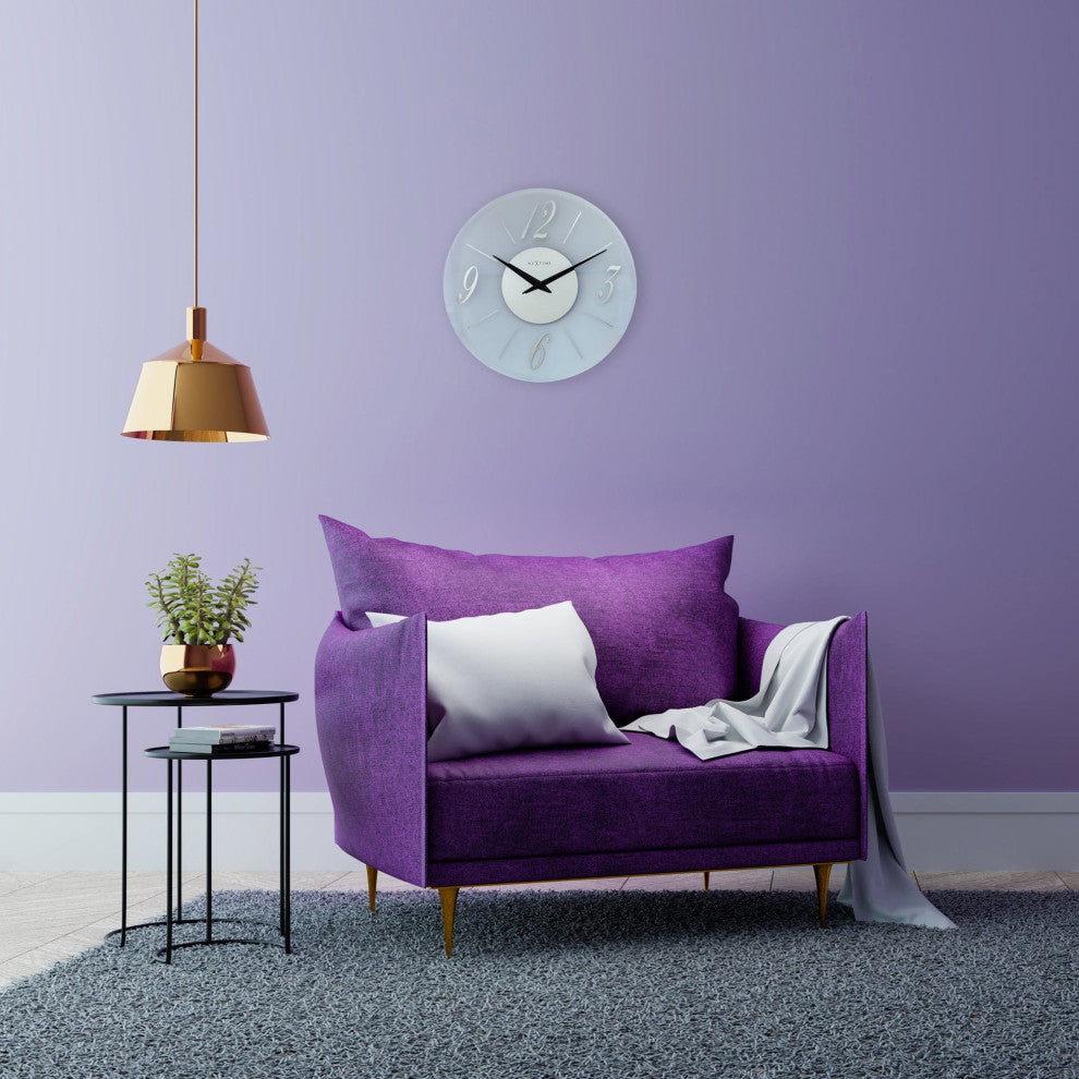 Dali, Frosted Glass Wall Clock, Round