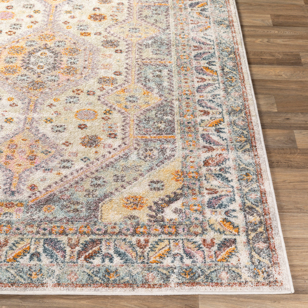 New Mexico NWM-2309 Rustic Colorful/Gray 7'10"x10'3" Area Rug