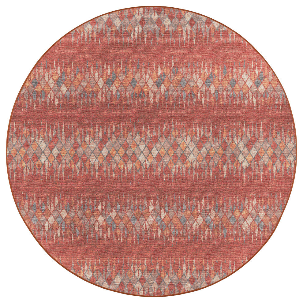 Dalyn Winslow WL5 Paprika 8'x8' Round Rug