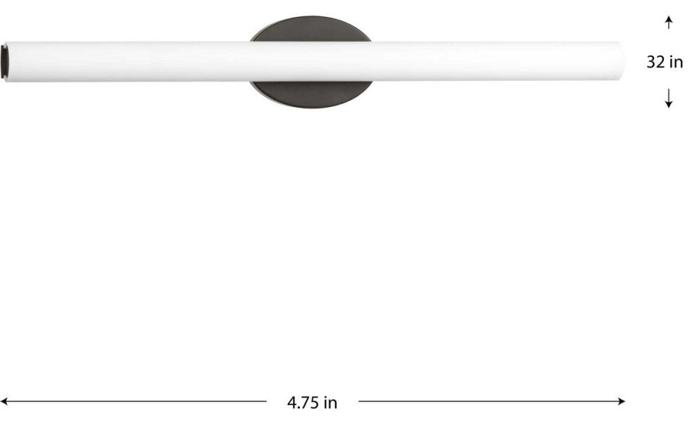 Parallel LED 32" Linear Bath/Vanity Light, Architectural Bronze