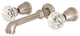 Kingston Brass Two-Handle Wall Mount Tub Faucet, Brushed Nickel