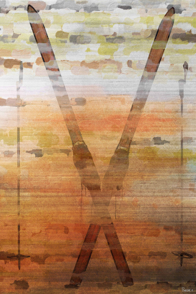 "Vintage Skis" Artwork