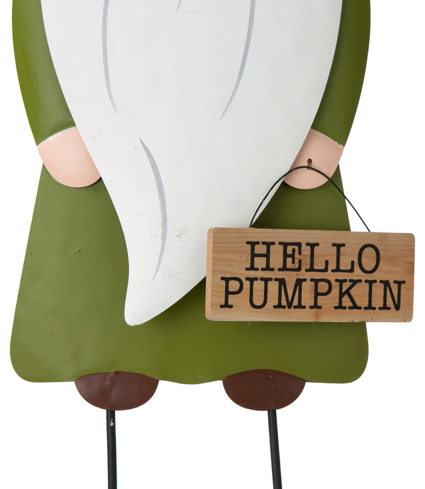 Fall Metal Gnome Family Yard Stake or Wall Decor or Standing Decor, Set of 3