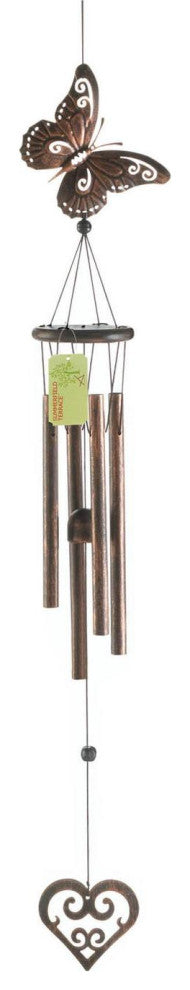 Butterfly and Heart Wind Chimes