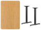 30"x45" Natural Laminate Table Top With Table Height Bases