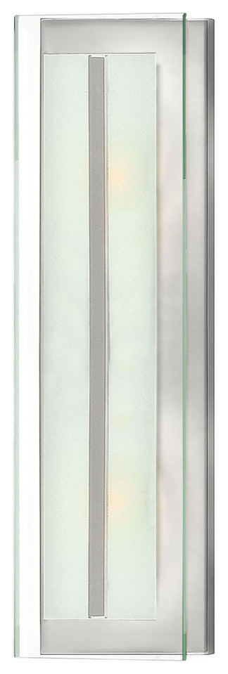 Hinkley Latitude Two Light Vanity, Brushed Nickel