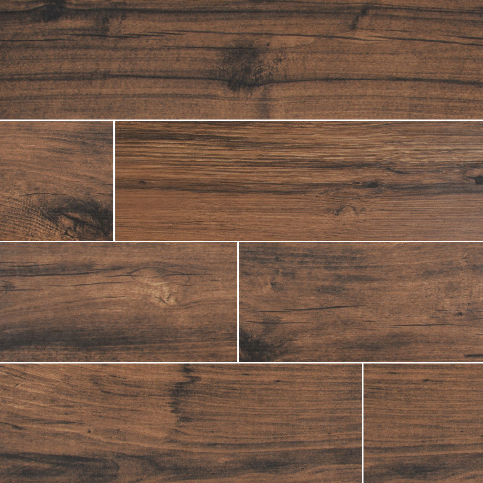 MSI NPAL6X36 Palmetto - 6" x 36" Rectangle Floor Tile - Matte - Walnut