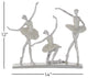 Silver Glam Dancer Sculpture