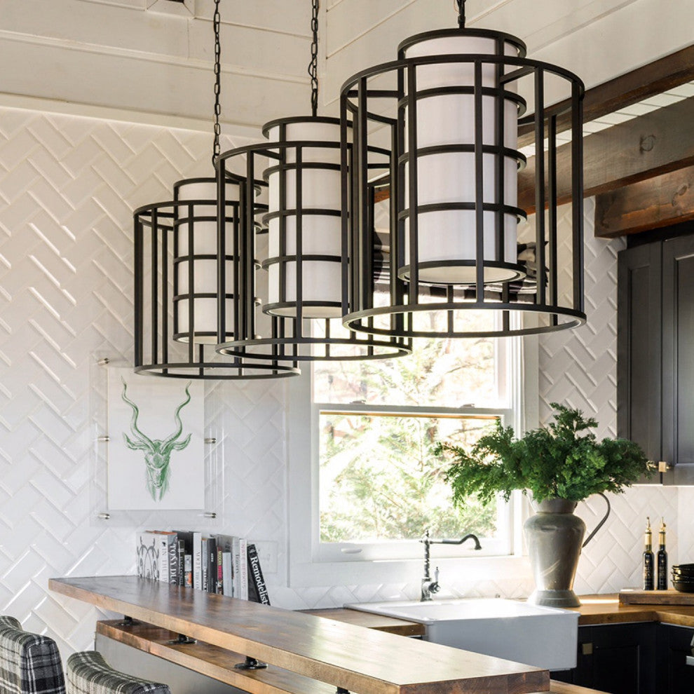 Brian Patrick Flynn for Crystorama Hulton 6 Light Matte Black Chandelier