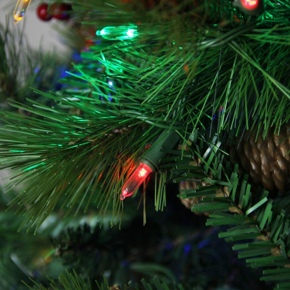 Single Plug Mount Beacon Pine Christmas Tree, LED Lights