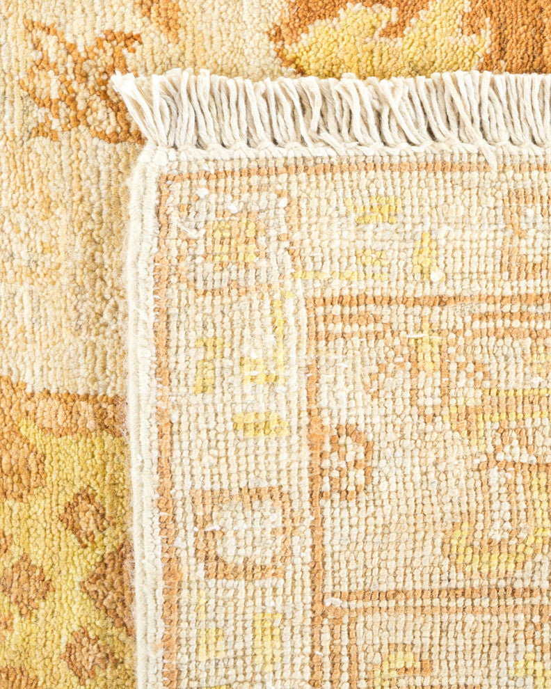 Eclectic, One-of-a-Kind Hand-Knotted Area Rug Ivory, 9'0"x11'9"