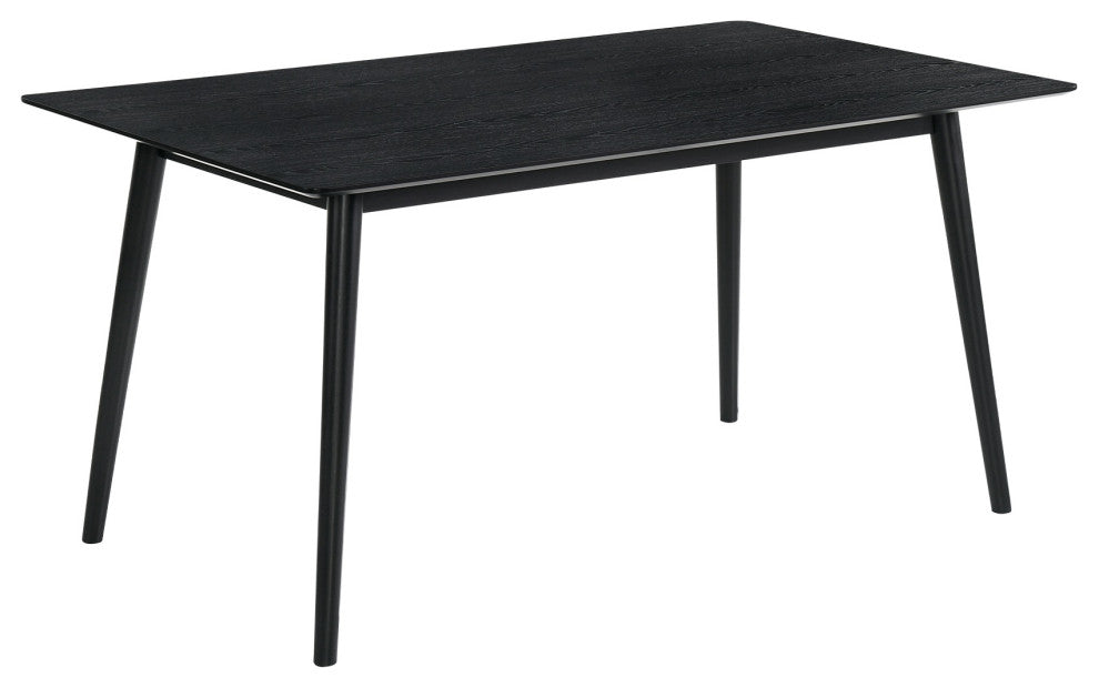 Westmont 59" Rectangular Dining Table, Black Wood