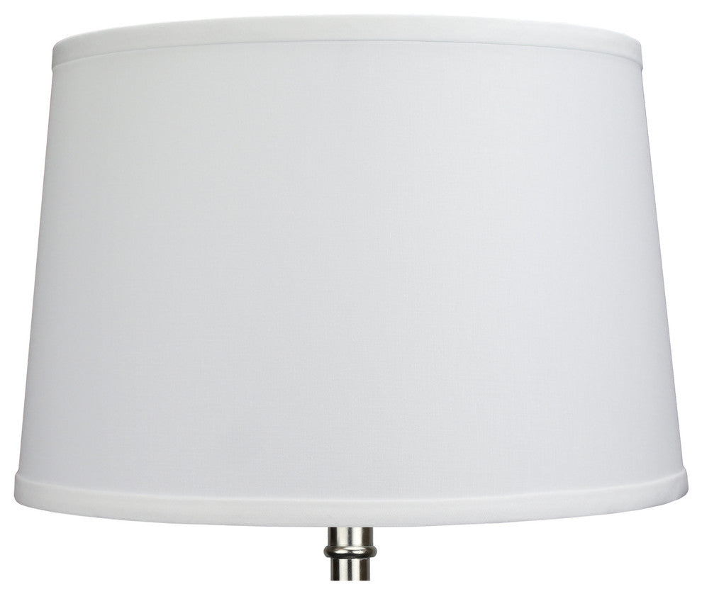Fenchel Shades, 13"x15"x10" Spider Attachment Lamp Shade, Linen White