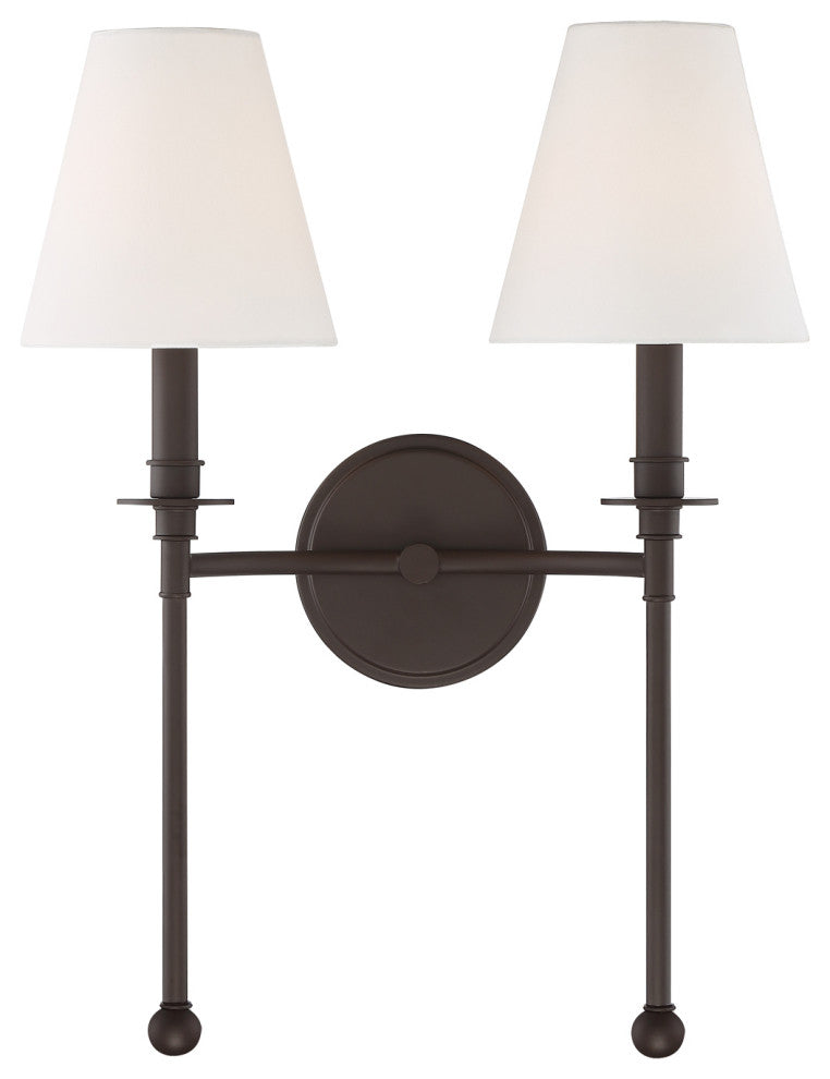 Elight 2 Light Dark Bronze Wall Mount