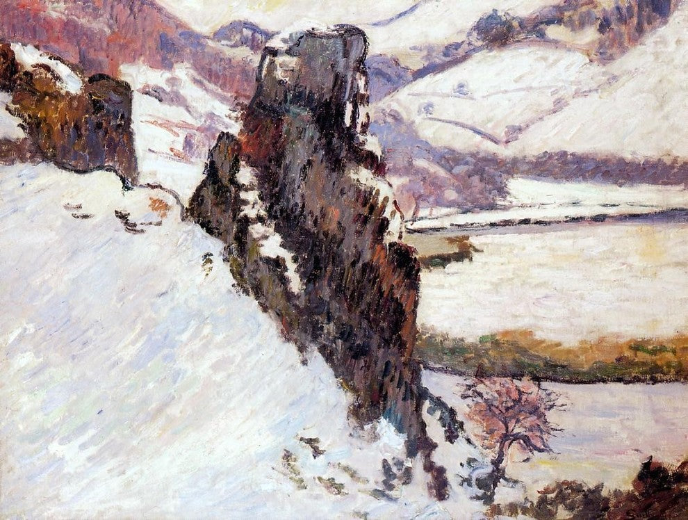 Armand Guillaumin Landscape, the Creuse in the Snow Wall Decal