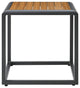 Lounge Coffee Side Table, Square, Gray Natural, Aluminum, Modern, Outdoor Patio