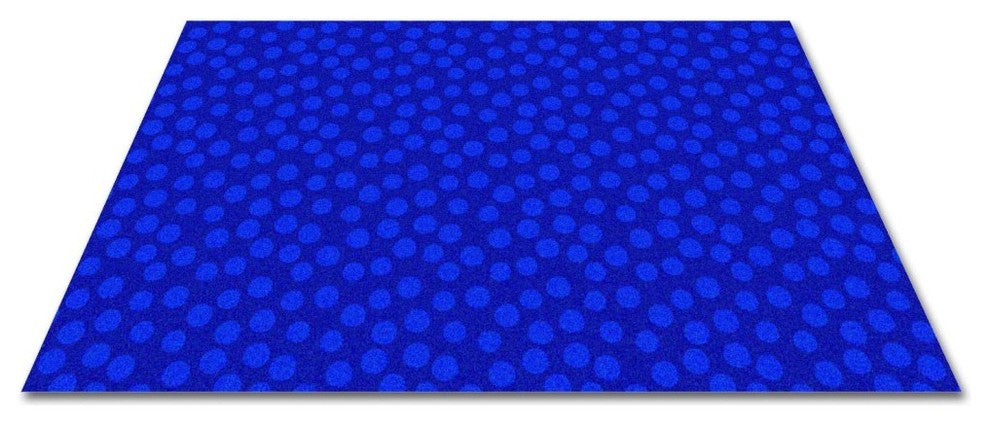 Spots Abound Blue On Blue Rug