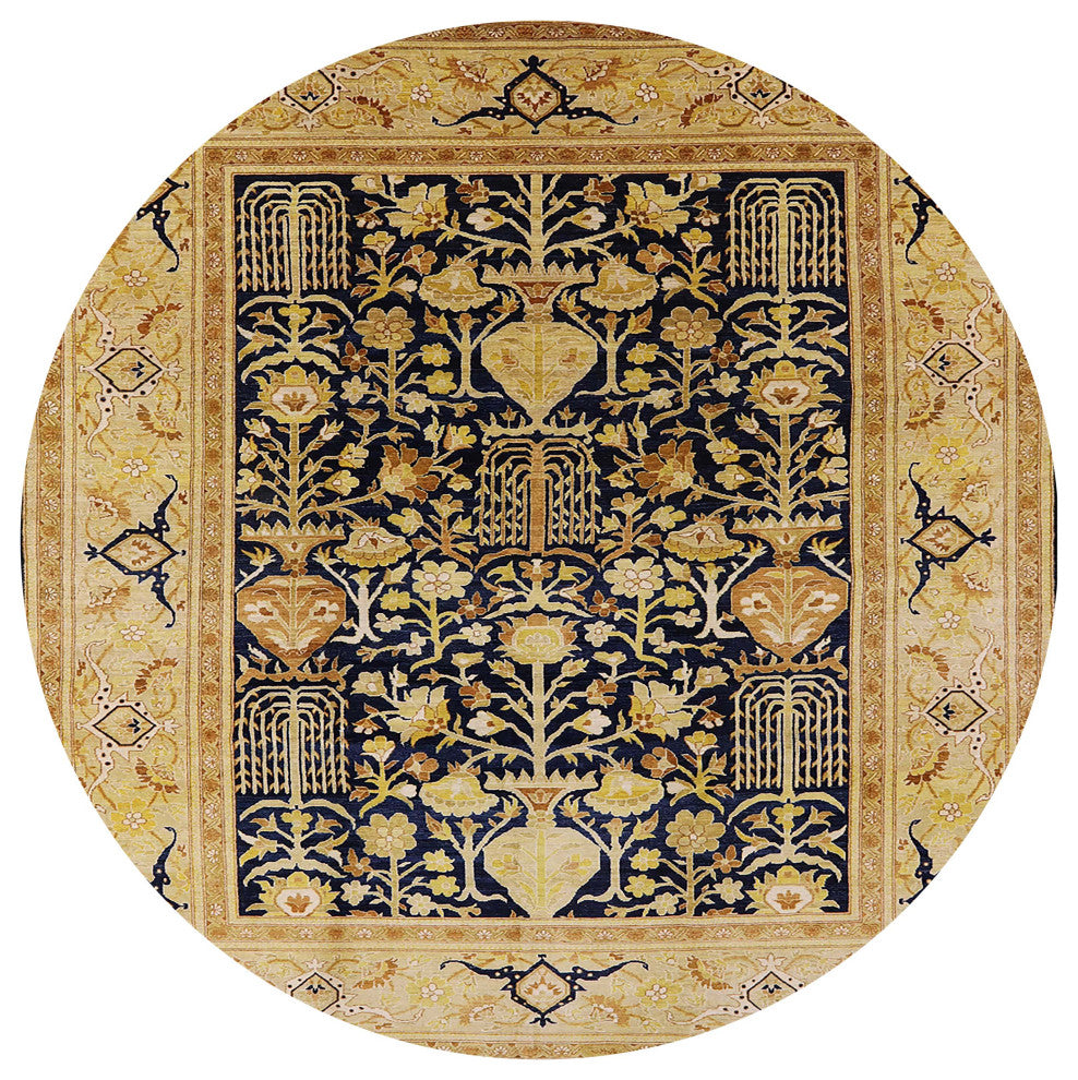 Ahgly Company Indoor Round Mid-Century Modern Area Rugs, 7' Round