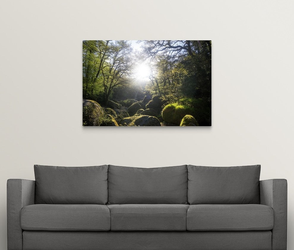 "Le chaos de Huelgoat en Bretagne" Wrapped Canvas Art Print, 48"x32"x1.5"