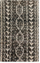 Surya Bjorn BJR-1000 Bohemian Area Rug, Black, 6' x 9' Rectangle