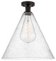 Innovations 616-1F-OB-GBC-164 1 Light Semi-Flush Mount, Oil Rubbed Bronze