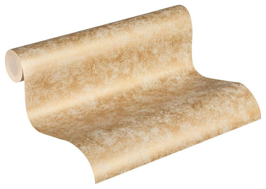 Plain Textured Wallpaper, Random Grainy Spots, 374281, Orange Terracotta, 1 Roll