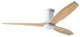 Arbor Flush Fan Gloss White, 54" Maple Blades, Wall/Remote Control