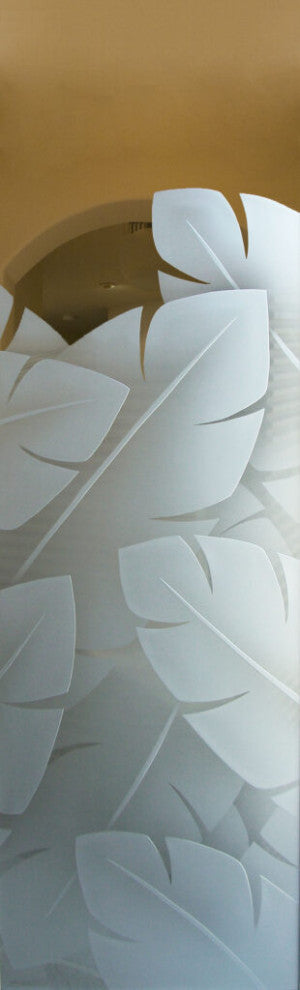 Interior Prehung Door or Interior Slab Door - Banana Leaves - Primed - 24" x...