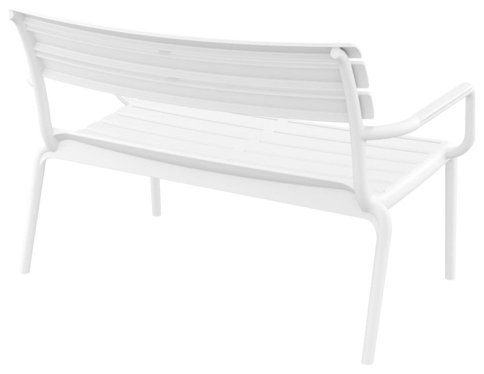 Paris Outdoor Bench White